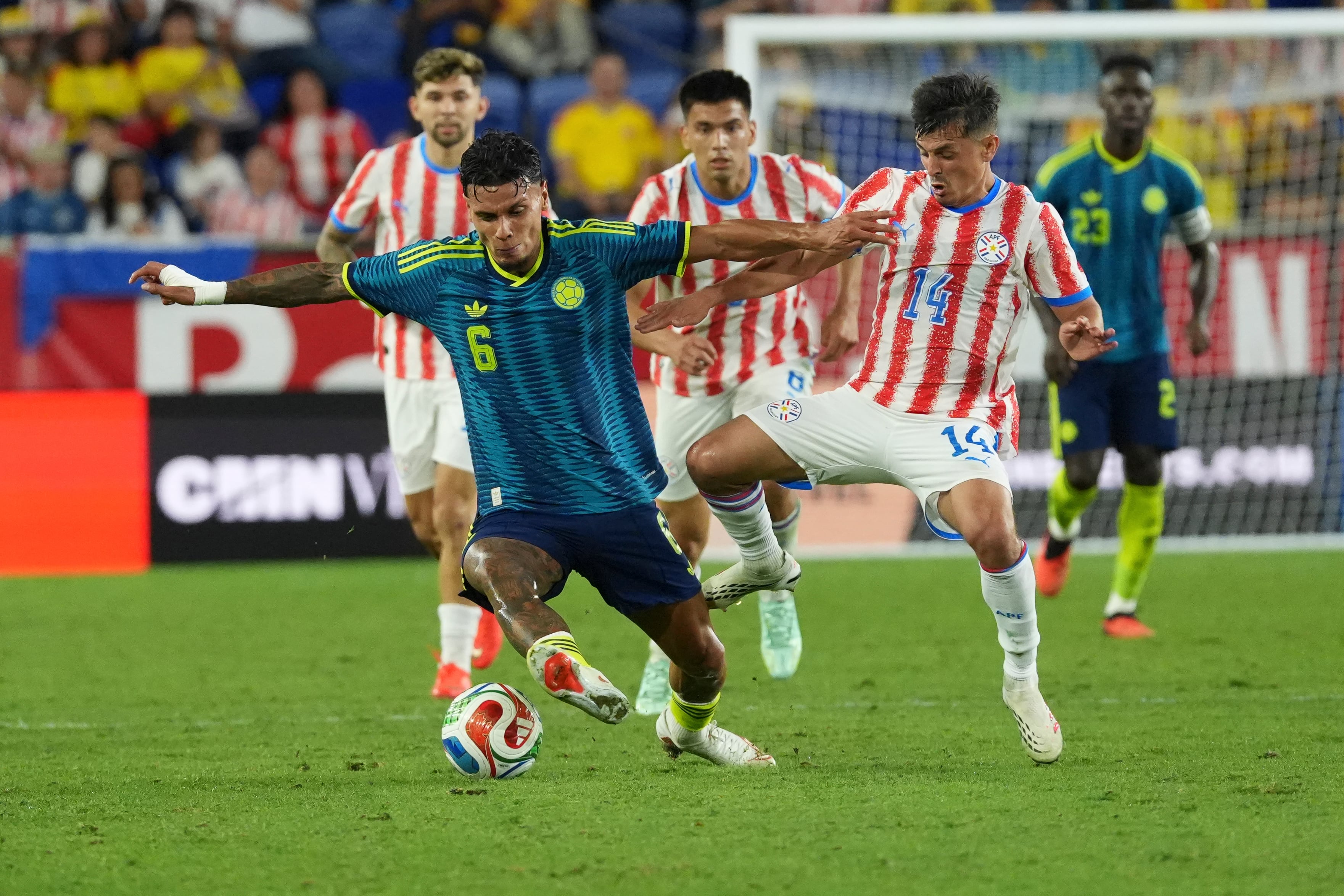 Richard Ríos en el Colombia vs. Paraguay-crédito Ángel Colmenares/EFE