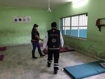 Preparativo de refugios para ciudadanos