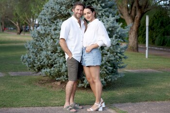 La pareja comparte el trabajo