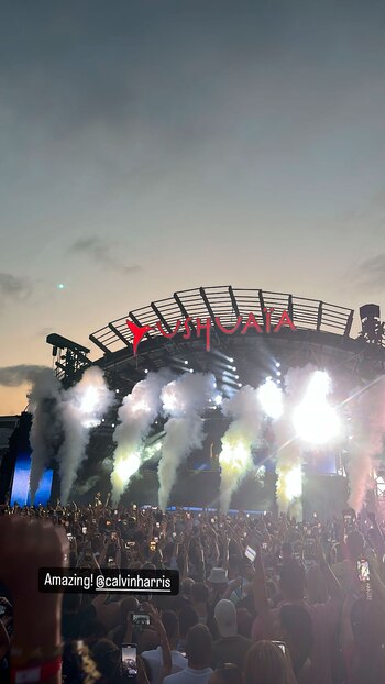 Haaland fue al recital de