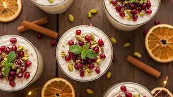 Copas de mousse suave y