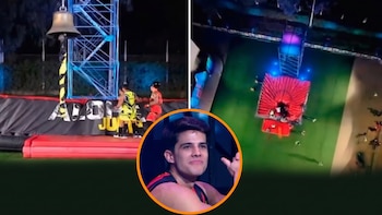 Kevin Díaz, saliente de Onelia Molina, sufrió aparatosa caída de ocho metros en ‘Esto es Guerra’ y preocupa su estado de salud