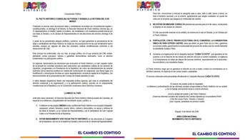 La dirección nacional del Pacto Histórico confirmó que sus listas al Senado y la Cámara estarán en 31 departamentos - crédito @PactoCol