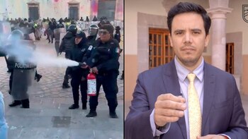 Zacatecas culpó a las manifestantes de lo ocurrido en el 8M.
Zacatecas, marcha 8M, 12 de marzo de 2024, méxico