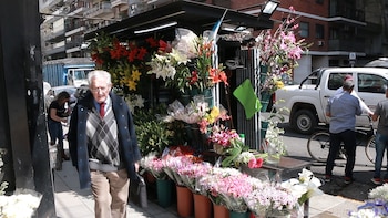 Las flores coloridas y los