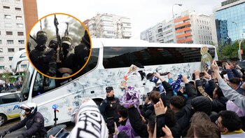 El autobús del Real Madrid.