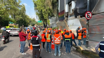 Caída de fachada en el Bunker de la Fiscalía CDMX deja tres lesionados durante obras