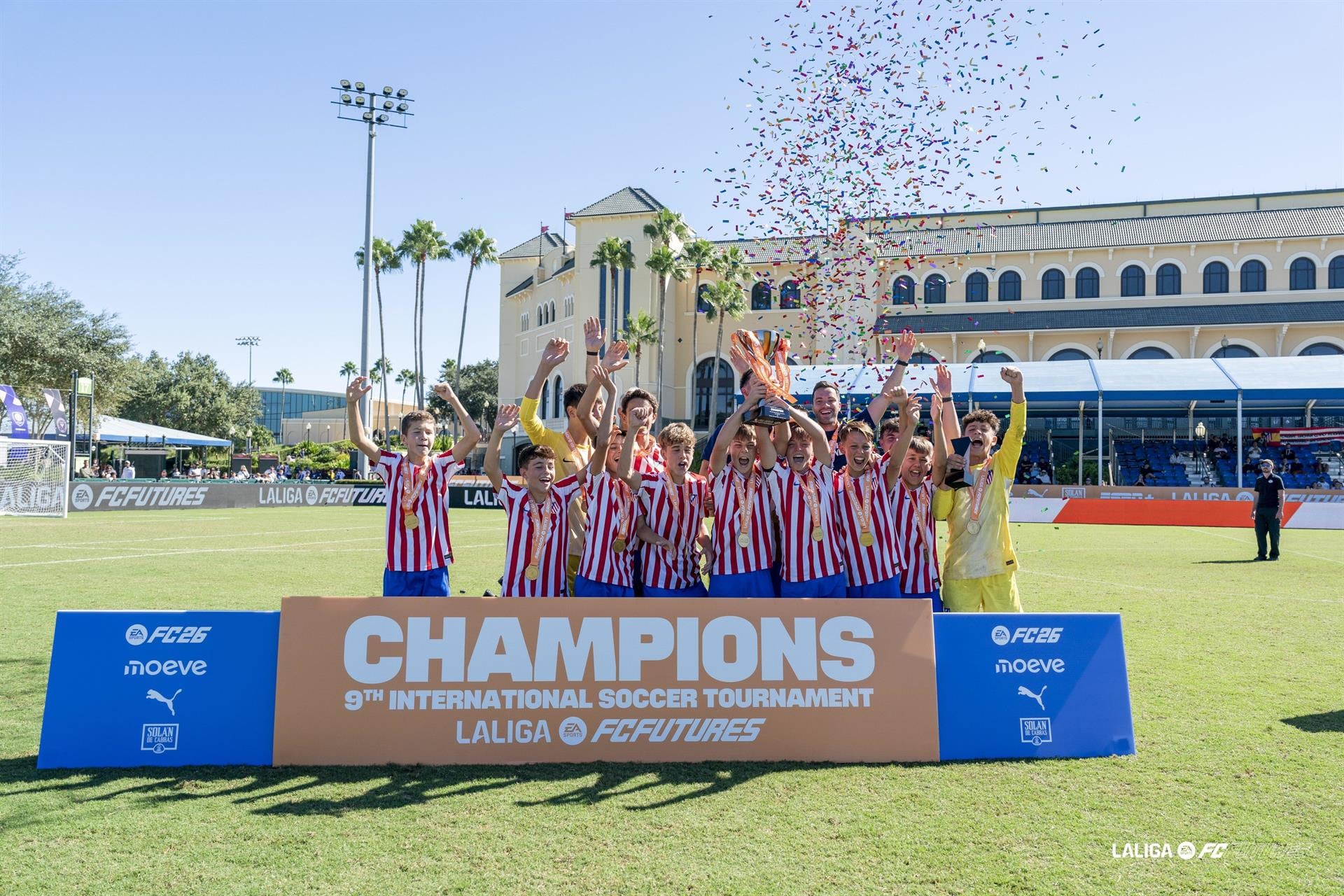 El X LALIGA FC FUTURES reúne en Orlando a 14 equipos sub-13 con ocho canteras españolas