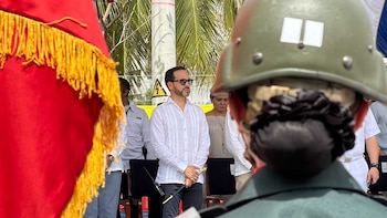De la Espriella aseguró que su Gobierno mantendrá la decisión de combatir el narcoterrorismo y las estructuras criminales vinculadas con delitos como el secuestro, la extorsión, la minería ilegal y el reclutamiento de menores - crédito Presidencia de la República