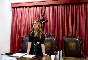 La jueza Carolina Crispiani (Aglaplata)