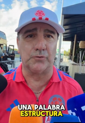 Néstor Lorenzo refiriéndose a cómo formar una estructura en la selección Colombia - crédito @PonchoMorales857X