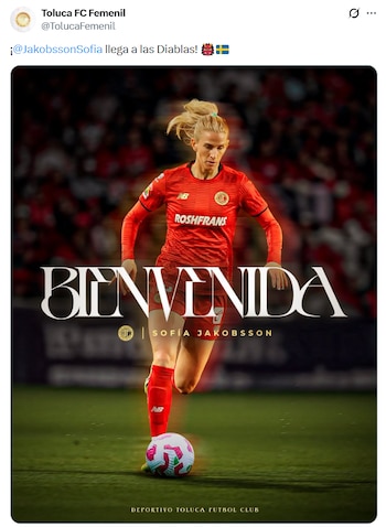 Toluca Femenil anuncia el fichaje