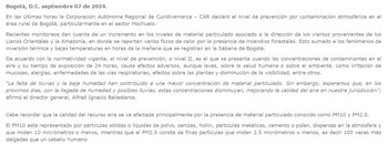 La CAR advierte que otros