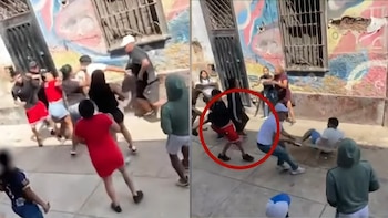 Violenta gresca con botellas y