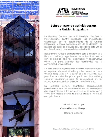Comunicado UAM.