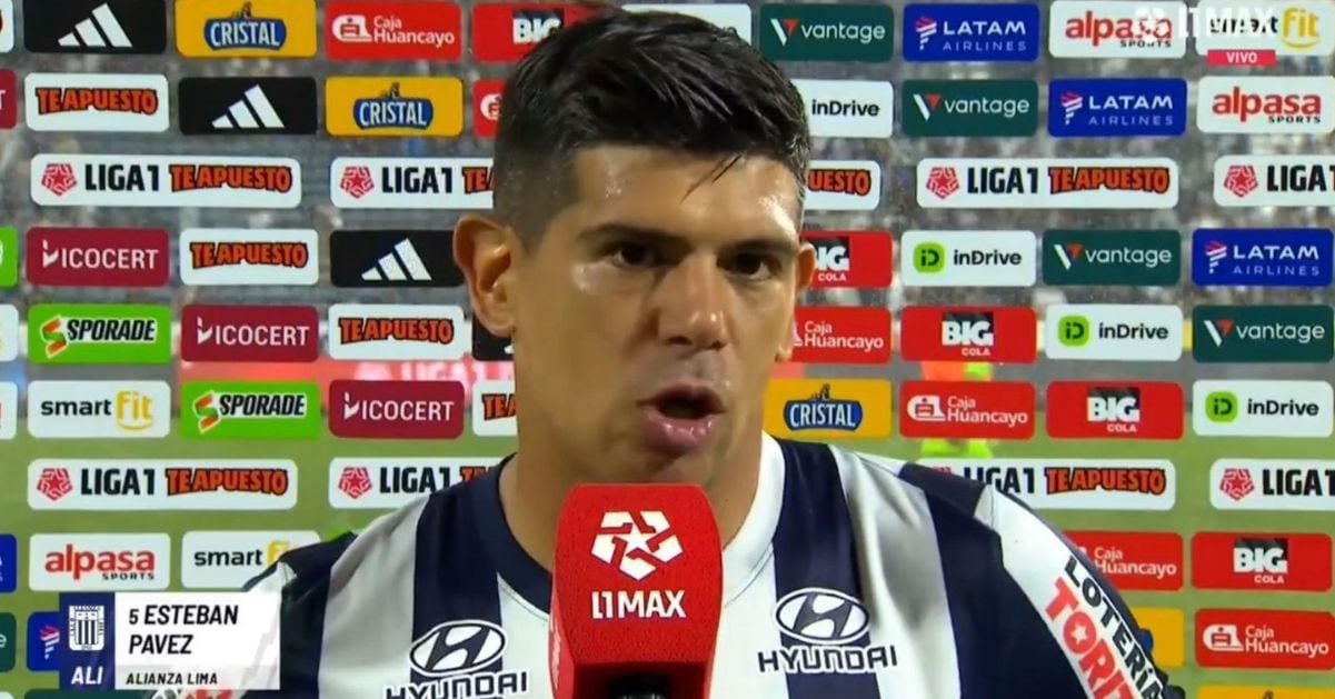 Esteban Pavez mostró su molestia luego de la derrota de Alianza Lima ante Deportivo Garcilaso en Matute.