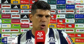 Esteban Pavez mostró su molestia luego de la derrota de Alianza Lima ante Deportivo Garcilaso en Matute.