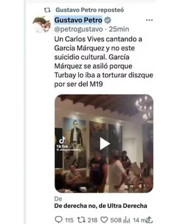 Gustavo Petro lanzó pulla a