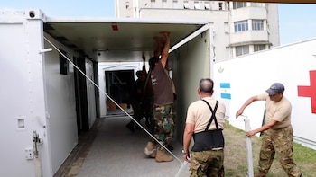 Las unidades modulares fueron trasladadas