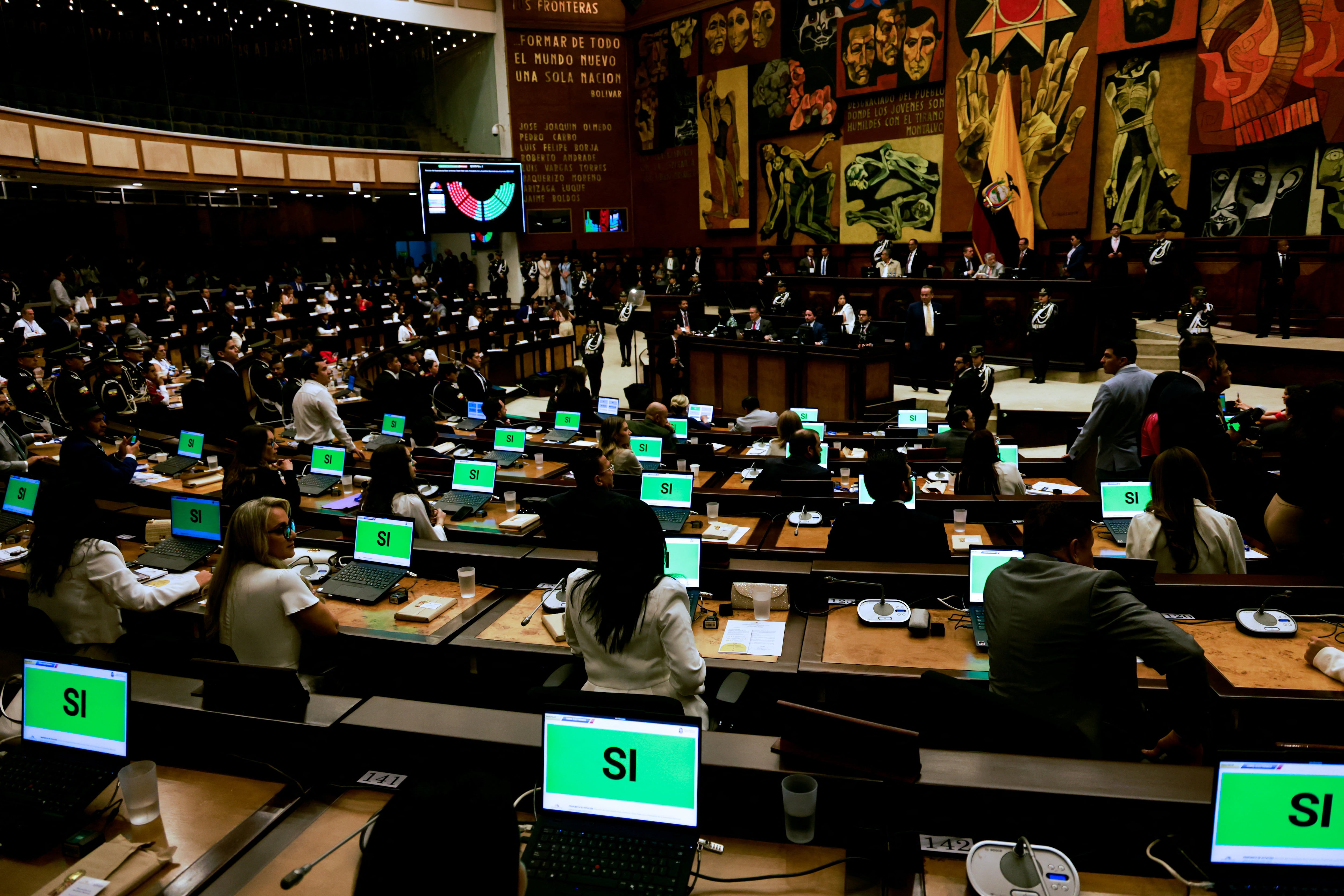 La Ley de Inteligencia fue aprobada por la bancada oficialista. REUTERS/Karen Toro