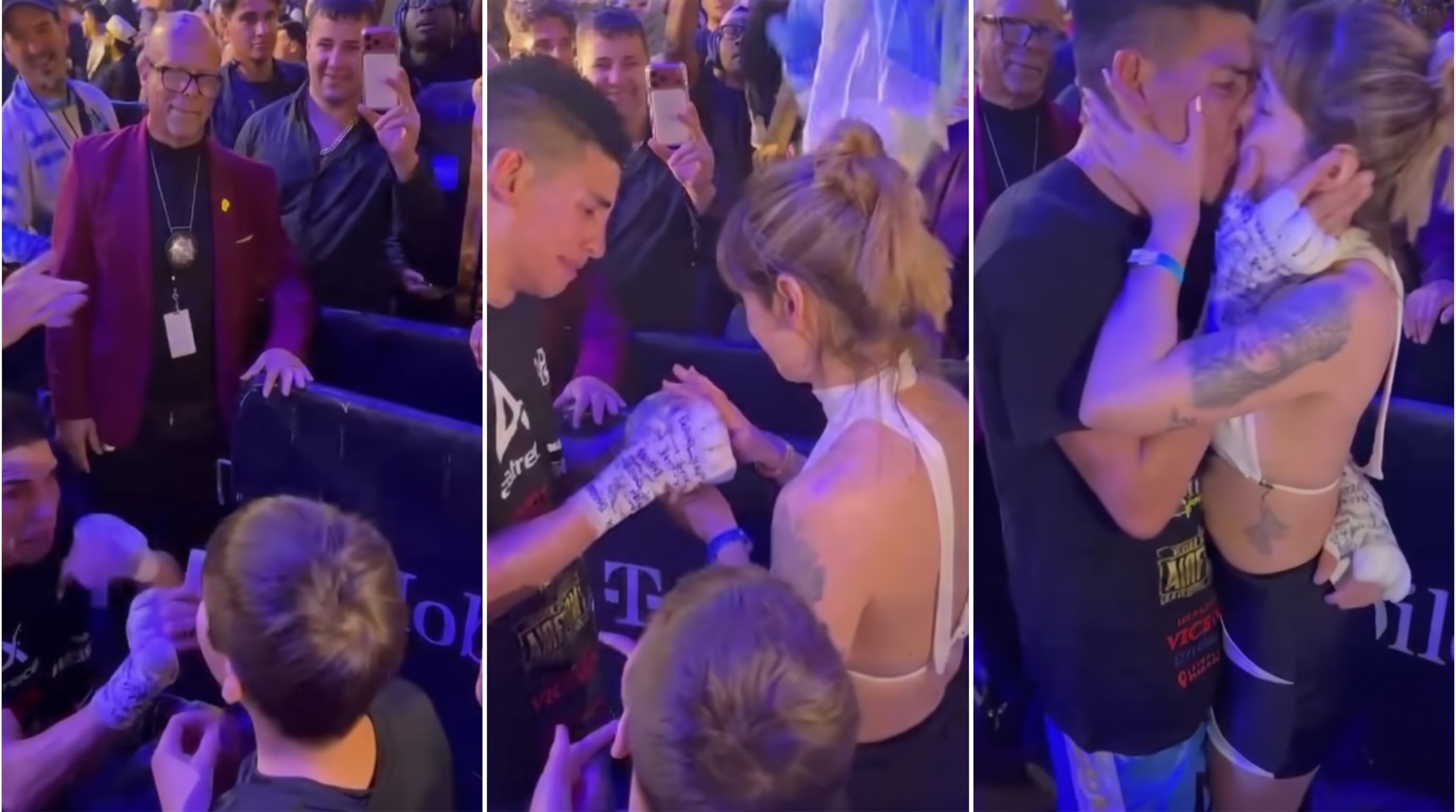 El boxeador argentino Bebu Verón le pidió matrimonio a su novia luego de su última pelea en Las Vegas