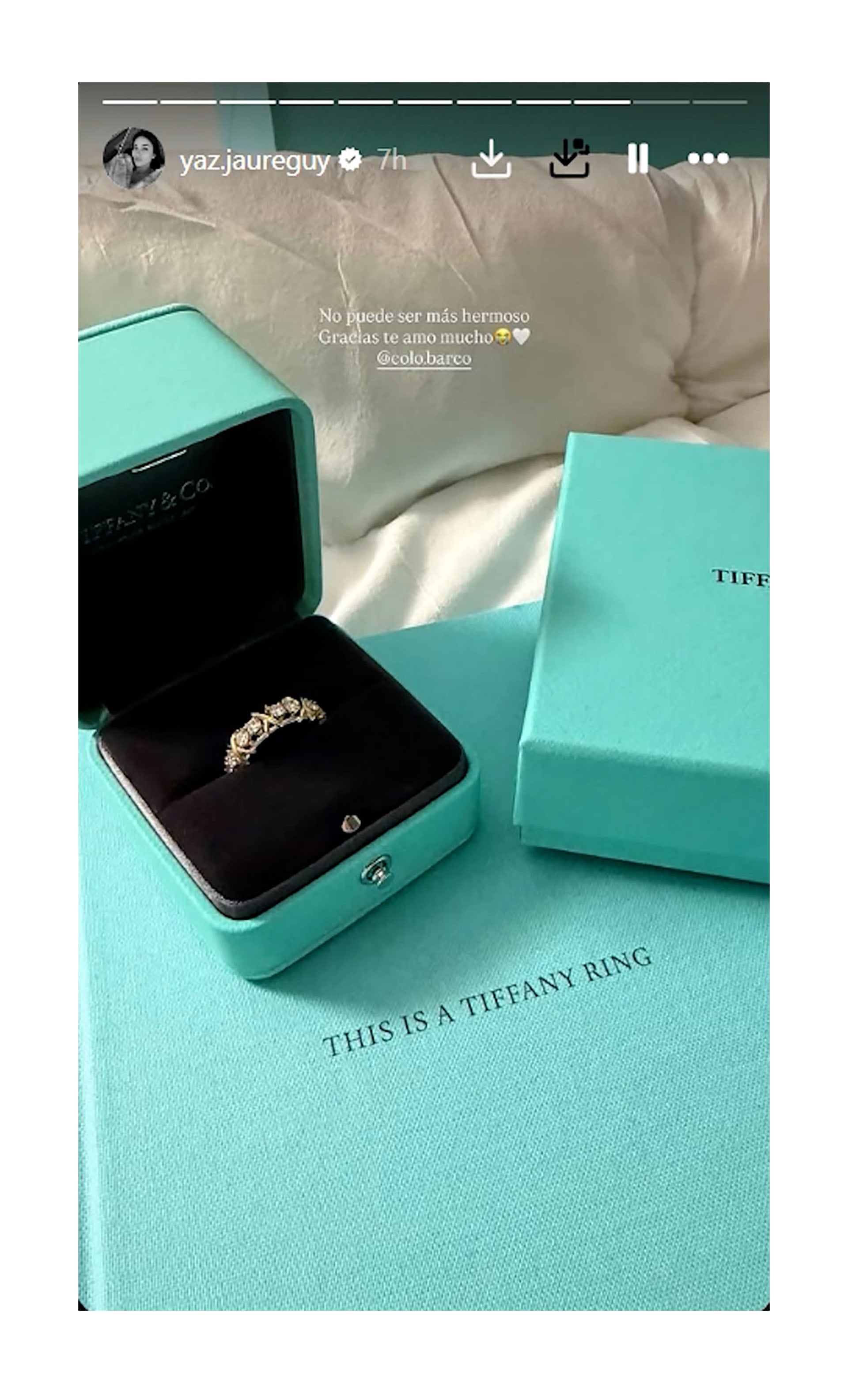Valentín Barco le regaló un anillo a su pareja en la previa a la final del Mundial