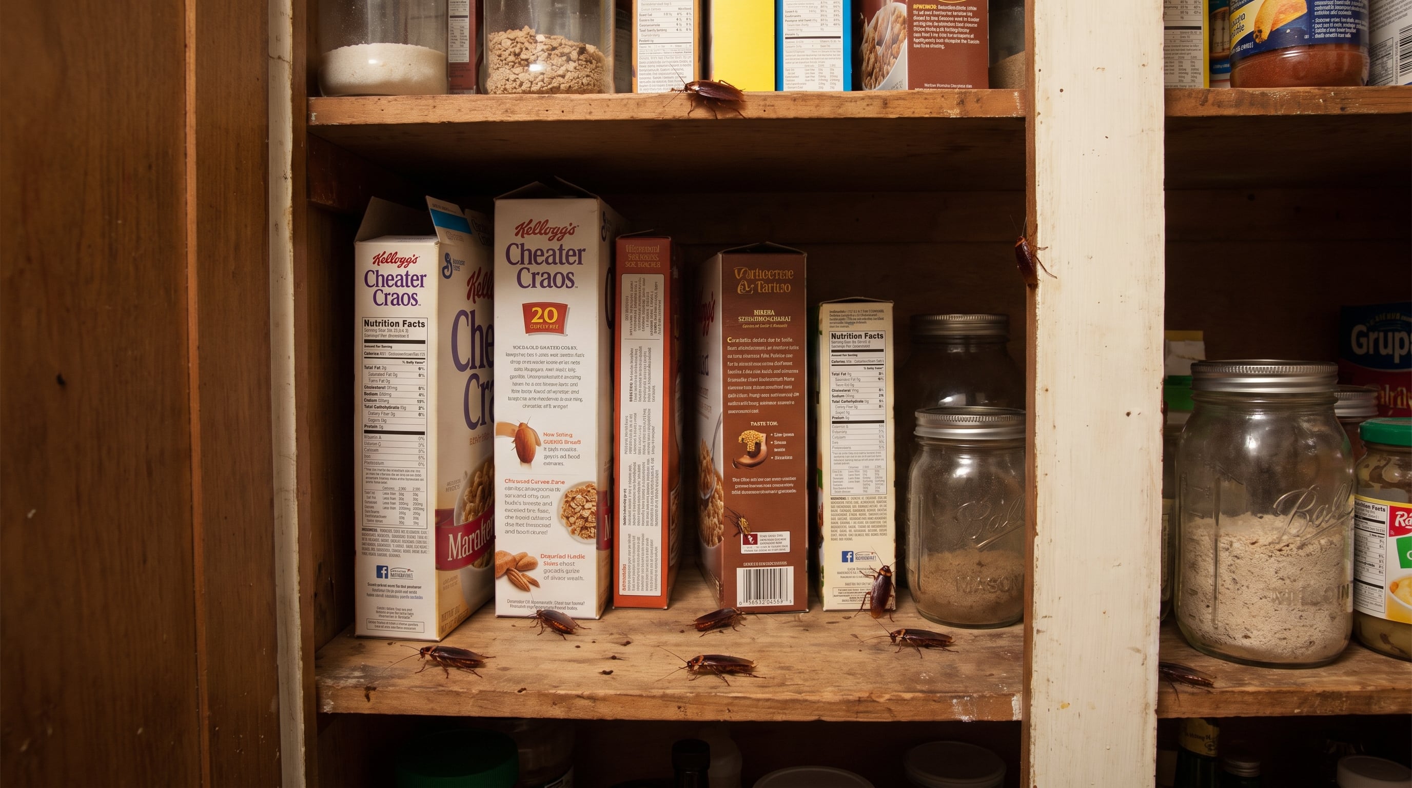 Cuando los alimentos se almacenan en envases poco seguros y la limpieza de los estantes es incompleta, las cucarachas acceden a comida y refugios de forma continua. (Imagen Ilustrativa Infobae)