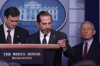 El secretario de Salud estadounidense,