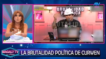 Magaly Medina responde a Curwen y le dice qué preguntarle a Carla Campos tras ‘ampay’: “Las preguntas se las tienes que hacer a ella”. Captura: Magaly TV La Firme.