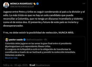 La presentadora lamenta la falta