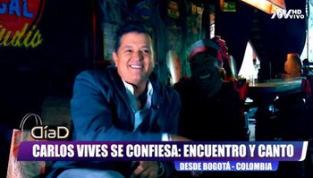 Carlos Vives brindó entrevista ante