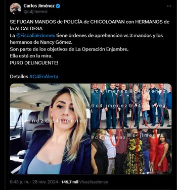 Reportan que la presidenta municipal