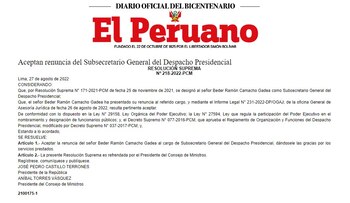 Beder Camacho: se oficializa la