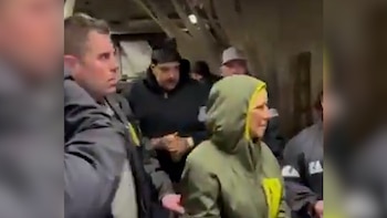 La llegada del dictador venezolano,