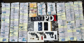 Parte de lo incautado