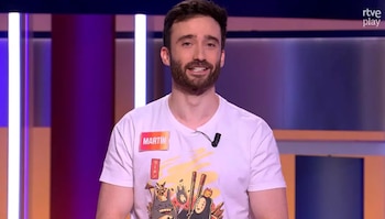 El concursante Martín Escolar en 'Saber y ganar'. (RTVE)