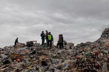 Vista del tiradero de Escalerillas