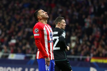 El delantero del Atlético de