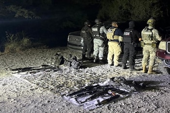 Decomiso en Ciudad Victoria: armas, drogas y vehículos. Crédito: Especial
