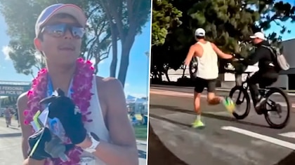 Lideró toda la maratón de California, pero fue descalificado por beber un vaso de agua que le dio su papá