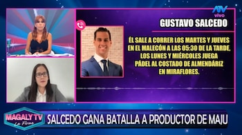 Gustavo Salcedo habría hablado de GPS y seguimiento a Christian Rodríguez en audio difundido por Magaly Medina. Captura: Magaly TV La Firme.