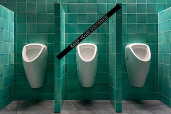 Recordatorio de mantener la distancia