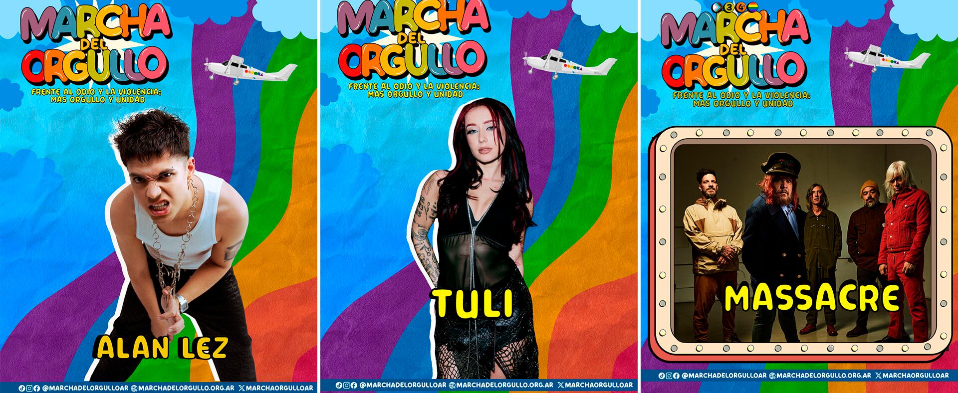 Alan Lez, Tuli Acosta y Massacre, atracciones principales en el escenario del Congreso, a partir de las 18