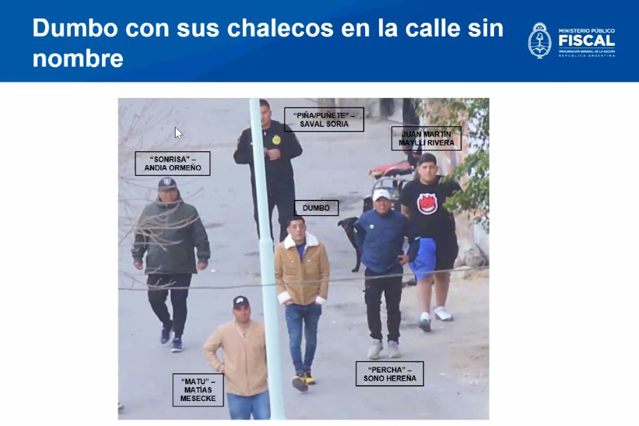 Una de las imágenes presentadas por la fiscalía durante el juicio