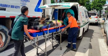 La paciente sobrevivió al impacto