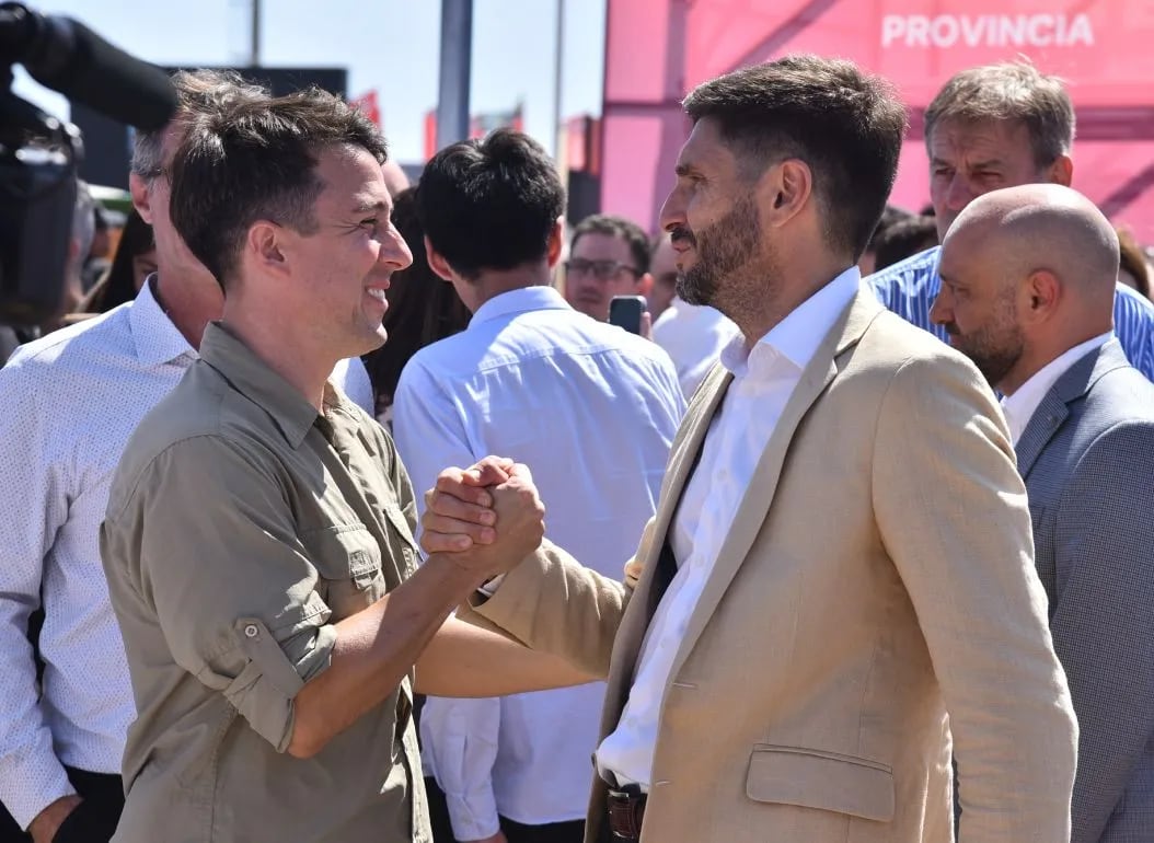 Matías Suárez y Maximiliano Pullaro