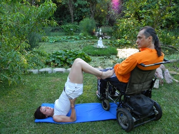 Fabio Madeo dando clases de