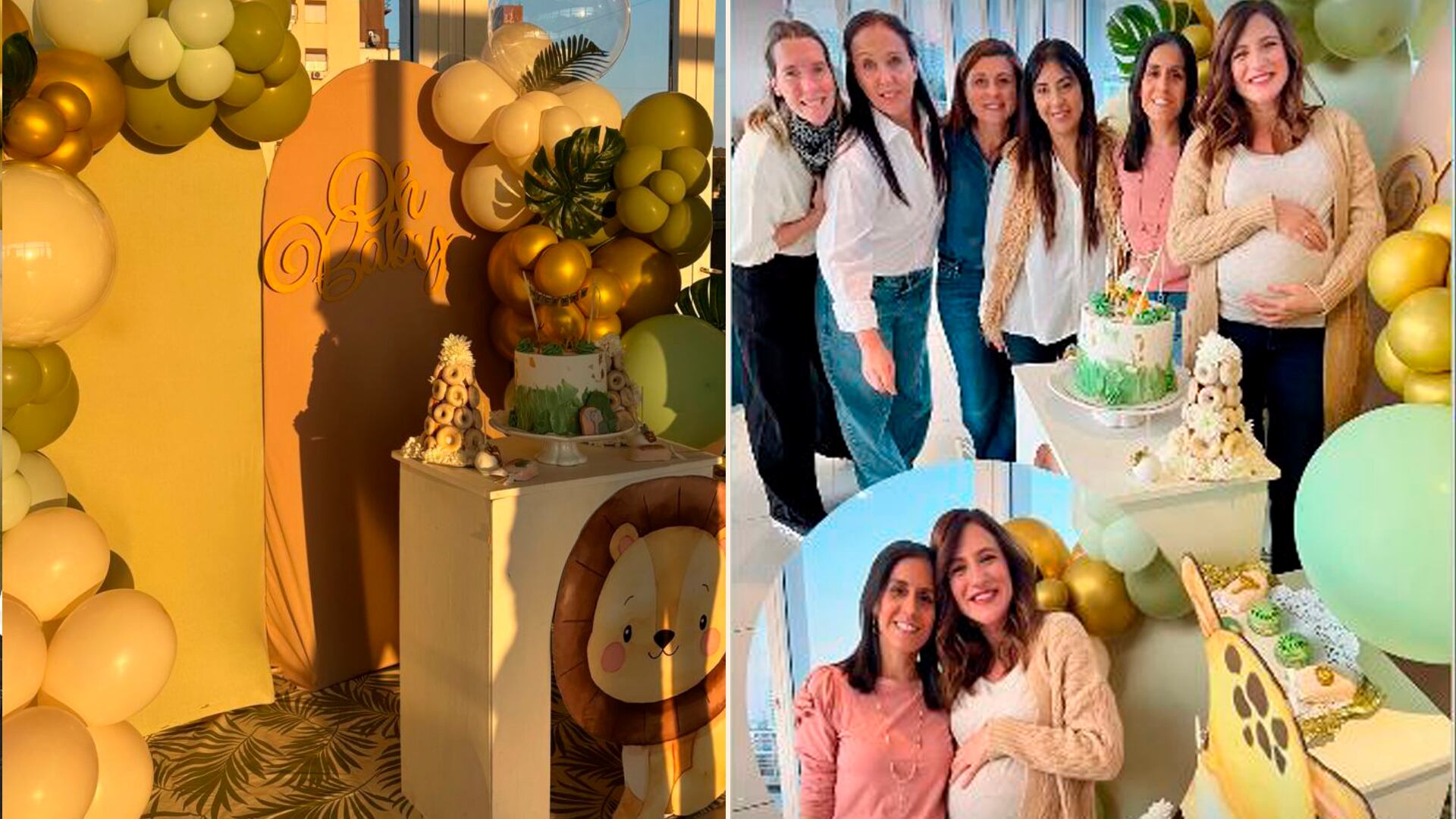 La temática elegida fue de animales de la selva y Carolina contó con la ayuda de su grupo de amigas (Instagram)