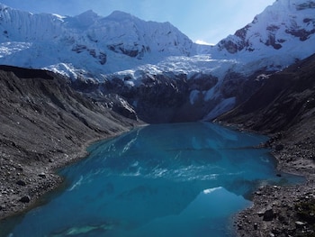 Vista de la laguna Palcacocha, en Huaraz, Perú. 27 de mayo de 2025. REUTERS/Ángela Ponce