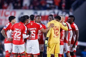 Santa Fe dio un batacazo en la Copa Sudamericana al eliminar a River Plate en los octavos de final y en Buenos Aires - crédito Juan Ignacio Roncoroni/EFE